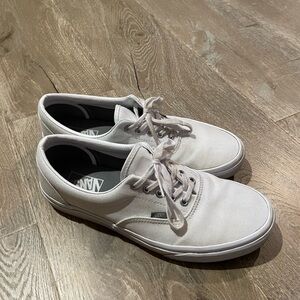 Vans Men's Off-White Canvas Sneakers